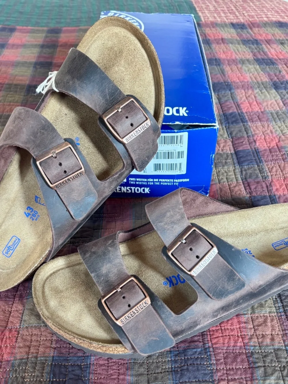 NWT Birkenstock Arizona Habana Size 10 Men’s